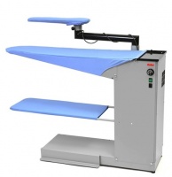 KS300/D Промышленный гладильный стол с подогревом и выкуумной вытяжкой 112*36 см